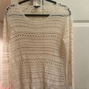 Theory Ivory sweater smsll